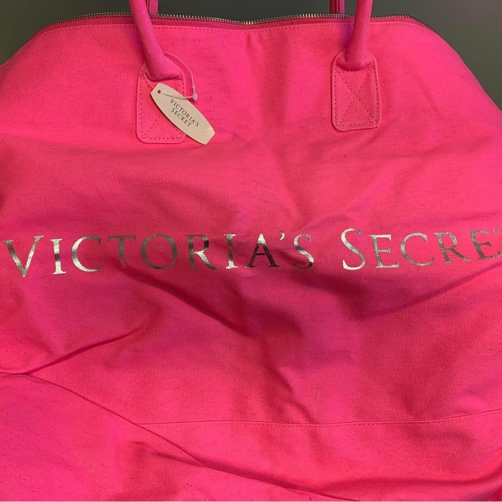 Victoria's Secret Large Pink Tote with Zipper